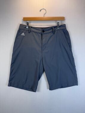 Adidas ClimaLite Men’s Golf Shorts Size 30 Gray 9.5” Inseam Performance athletic